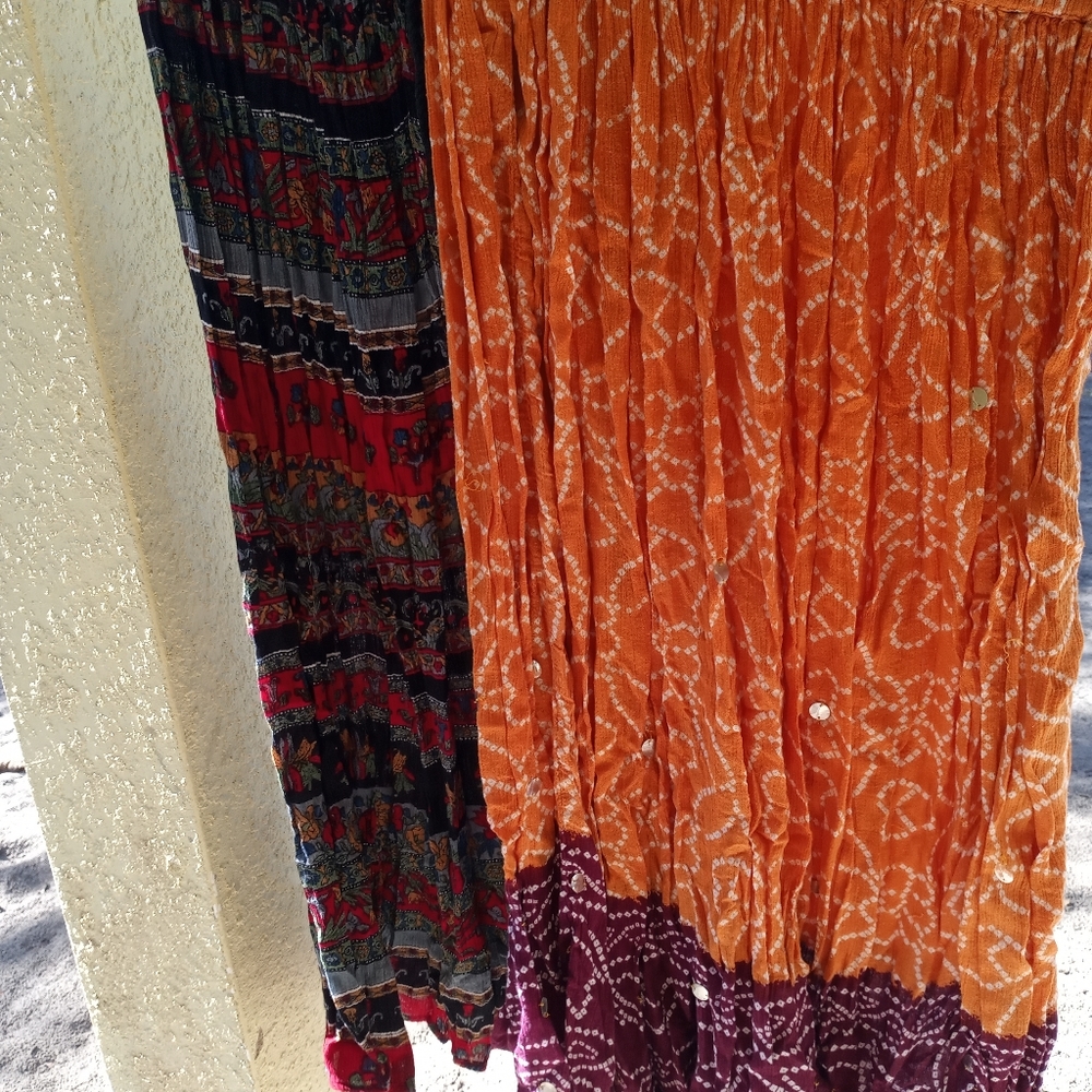 Bundle two boho  Long skirts